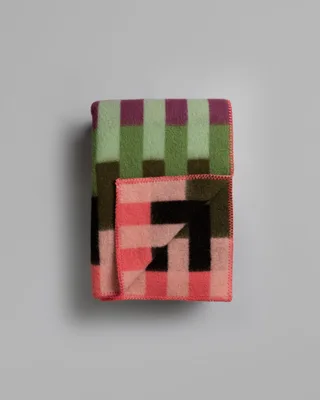 Åsmund Bold van Røros Tweed in Pink/green – productfoto 6 van 6