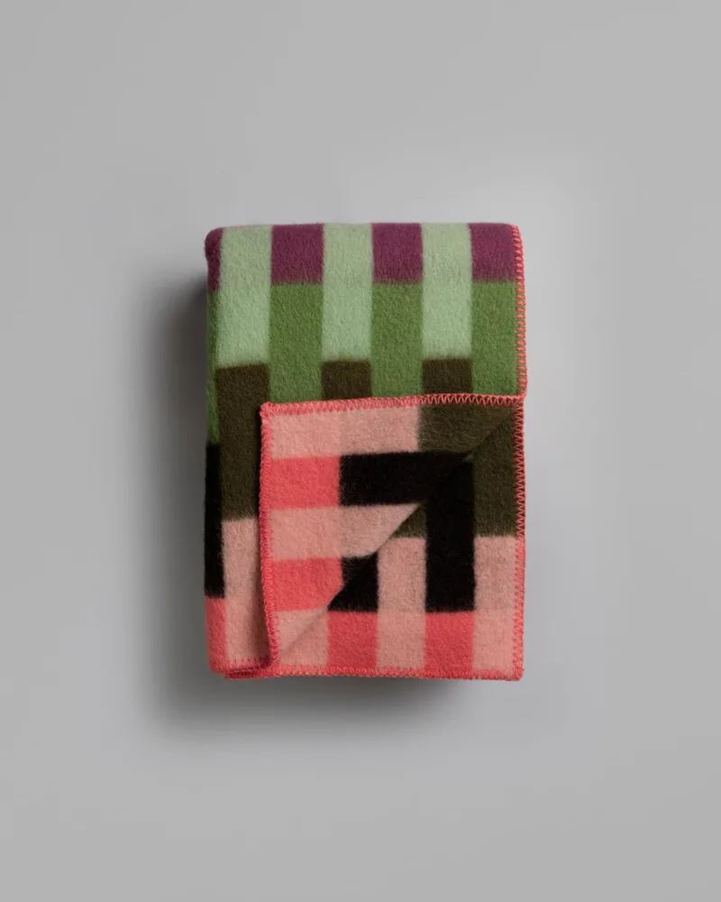 Åsmund Bold van Røros Tweed in Pink/green – productfoto 6 van 6