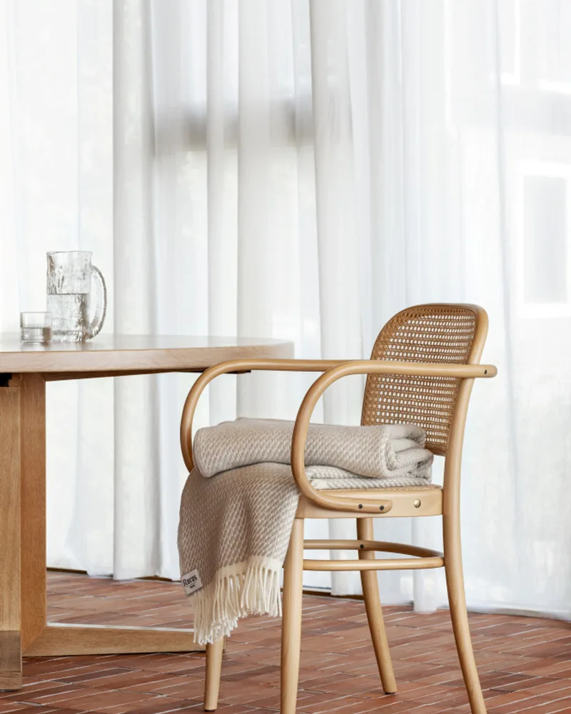 Mello de Røros Tweed en Warm grey – photo d’ambiance 4 sur 6