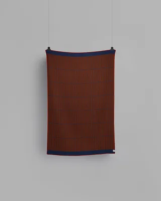 Kassett van Røros Tweed in Dark Blue/Reddish Brown – productfoto 2 van 6