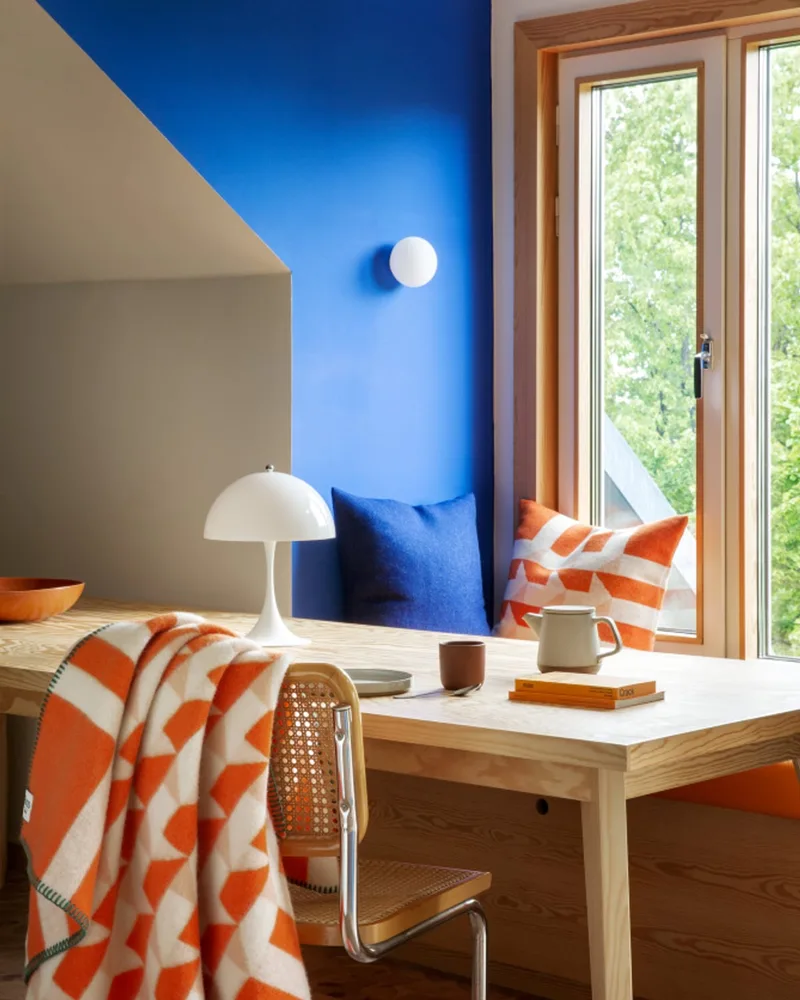 Kvam van Røros Tweed in Orange – sfeerfoto 3 van 8