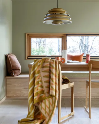 Bislett van Røros Tweed in Peach & pistachio – sfeerfoto 3 van 8