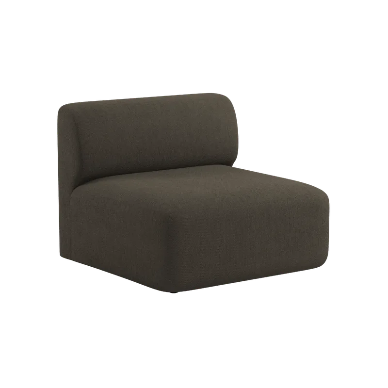 Fjord Sofa - Seat Section by SACKit in Sealife Brown – product photo