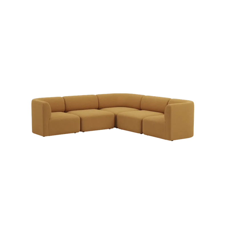 Fjord Sofa - Corner Sofa de SACKit en Cosmo Mustard – photo du produit