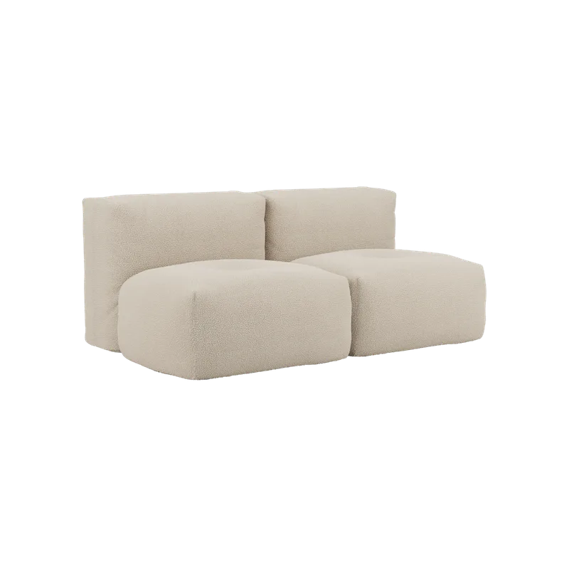 Soft Sofa Indoor - 2 Seater by SACKit in Teddy Beige – product photo
