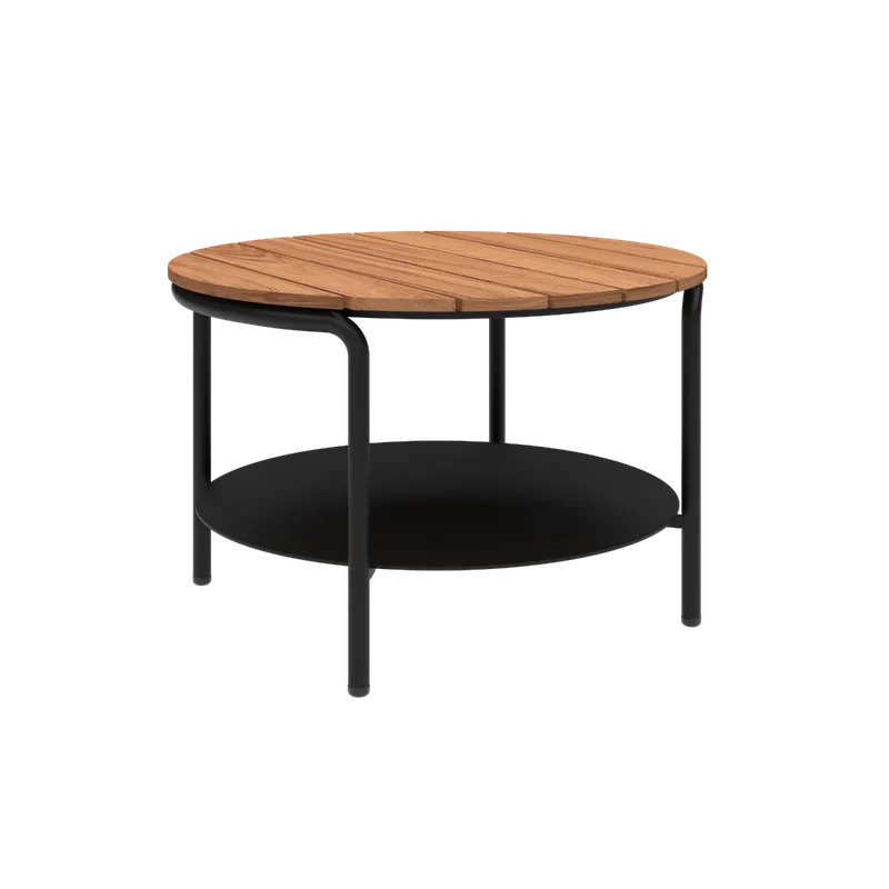 Patio Coffee Table - Ø70 by SACKit in Without Accessory Fit, Black – product photo