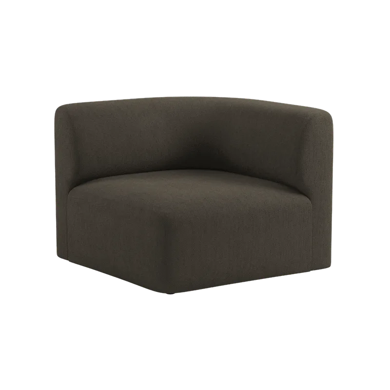 Fjord Sofa - Corner Section Right van SACKit in Sealife Brown – productfoto