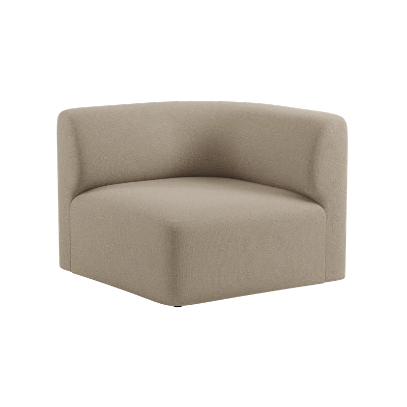 Fjord Sofa - Corner Section Right van SACKit in Cosmo Beige – productfoto