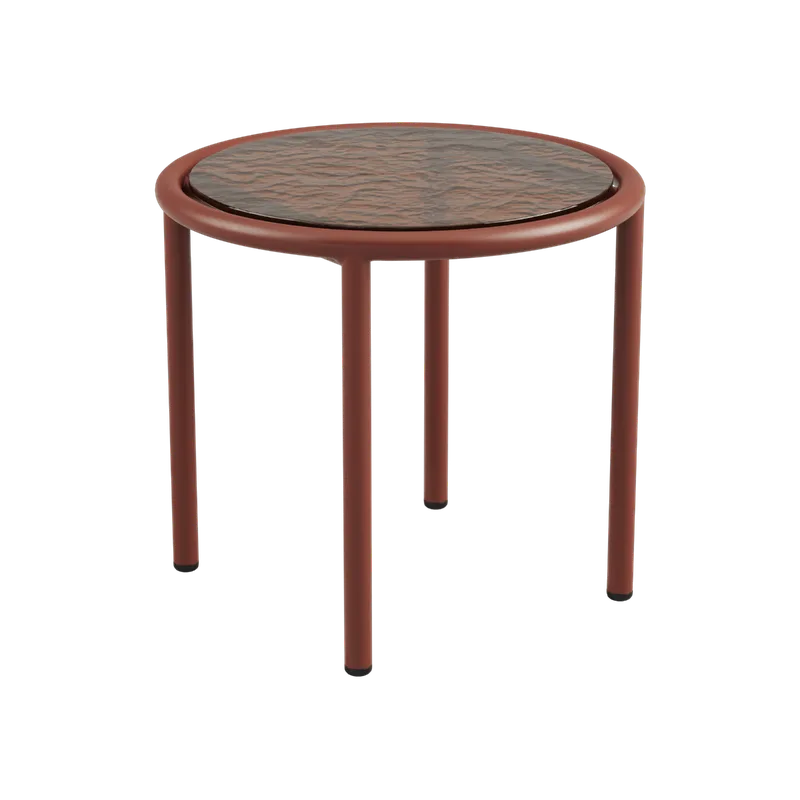 Mollis Side Table Ø50 van SACKit in Chestnut – productfoto