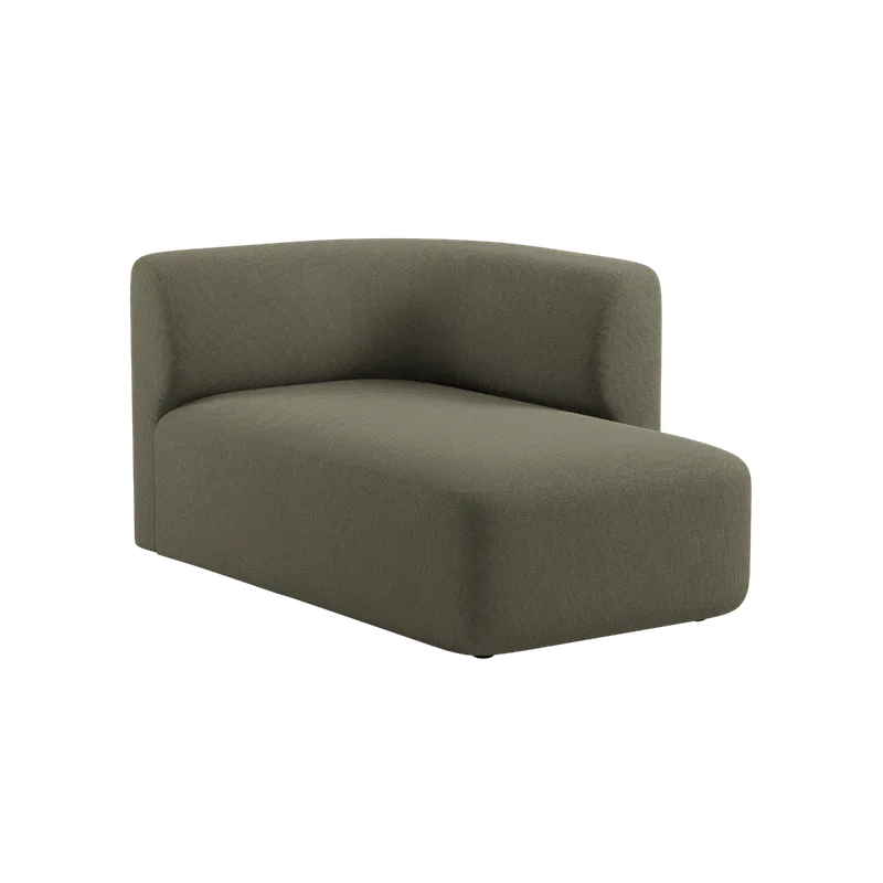 Fjord Sofa - Chaise Right by SACKit in Cosmo Olive – product photo