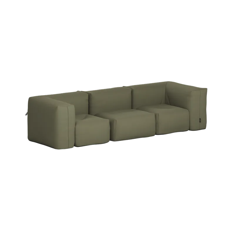 Soft Sofa Outdoor - 3 Seater de SACKit en Kirra Noir – photo du produit