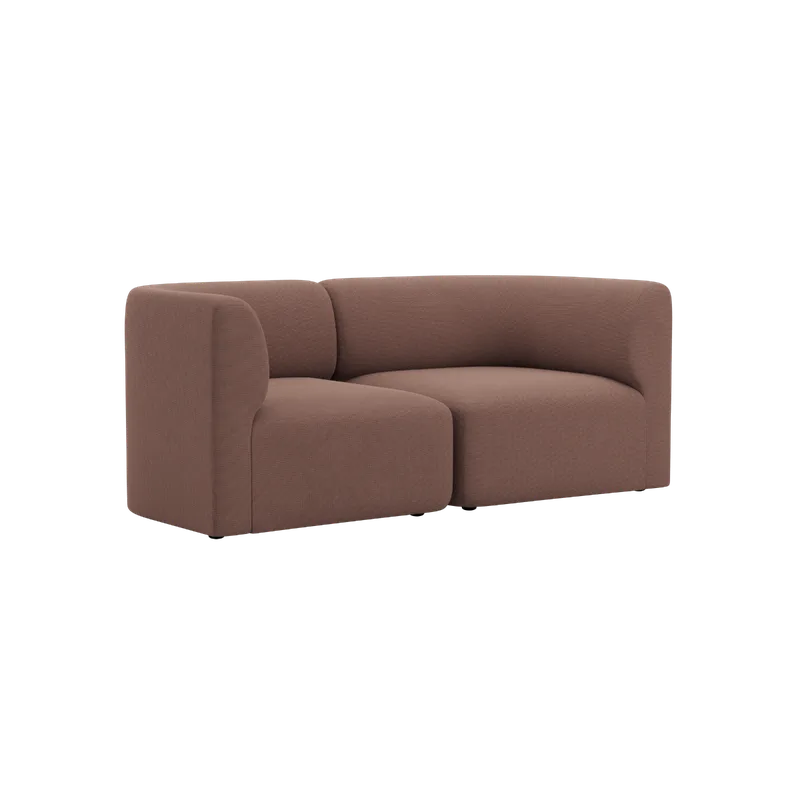 Fjord Sofa - 2 seater von SACKit in Cosmo Clay – Produktfoto