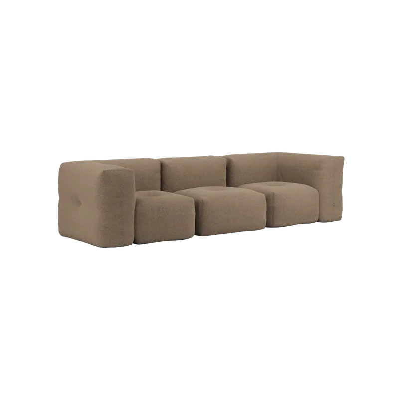Soft Sofa Indoor - 3 Seater van SACKit in Teddy Brown, Without pouf – productfoto