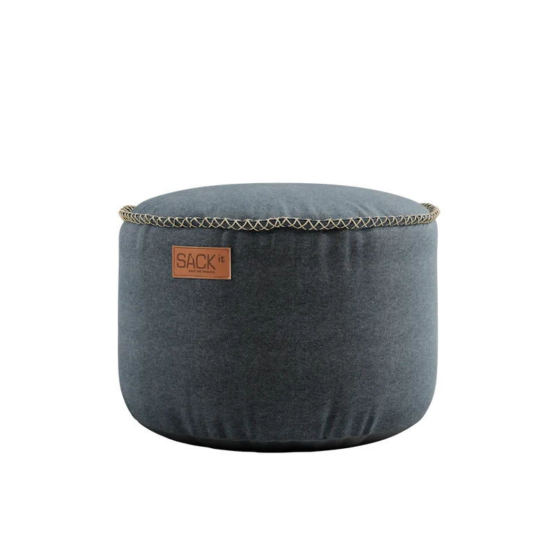 Canvas Pouf by SACKit in Canvas Petrol – product photo