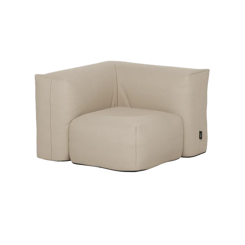 Soft Sofa Outdoor - Corner by SACKit in Kirra Noir – product photo