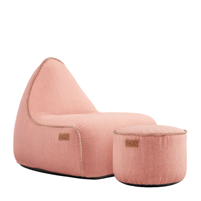 Cobana Lounge Chair & Pouf by SACKit in Cobana Rose – product photo