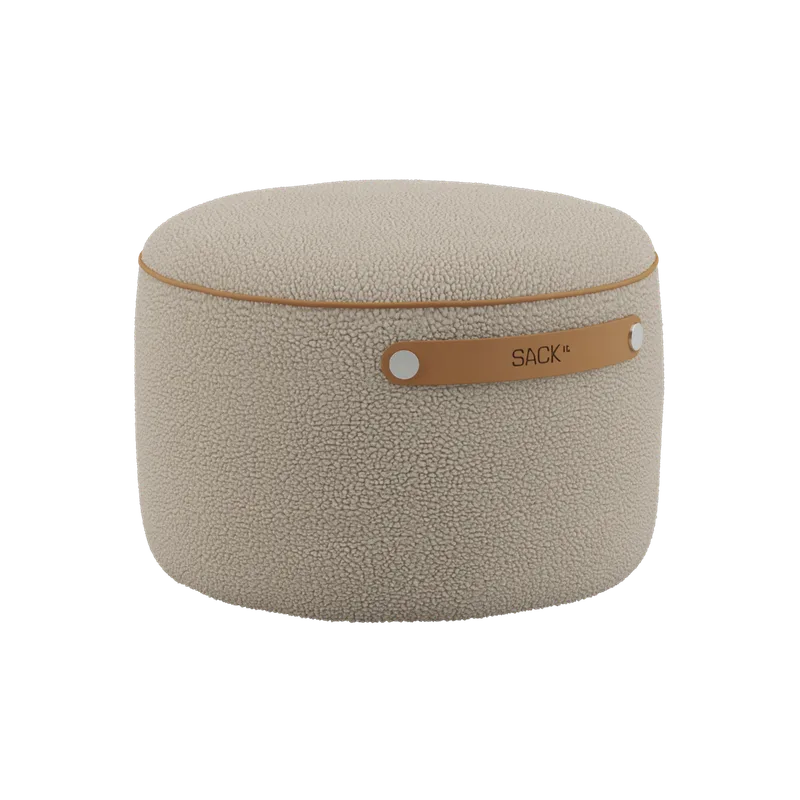 sackit Pouf Indoor by SACKit in Teddy Beige – product photo