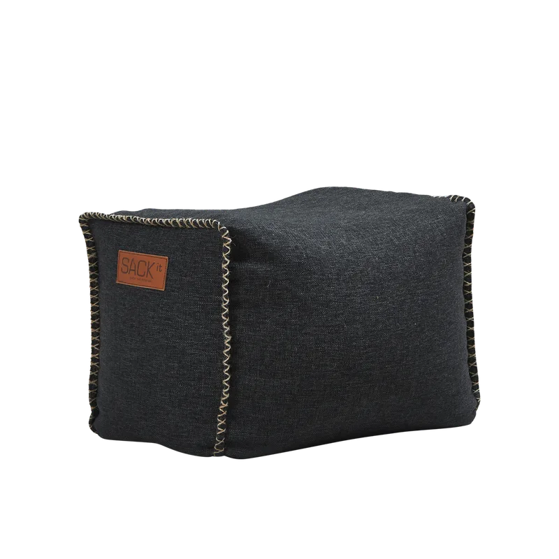 Cobana Square Pouf by SACKit in Cobana Black – product photo