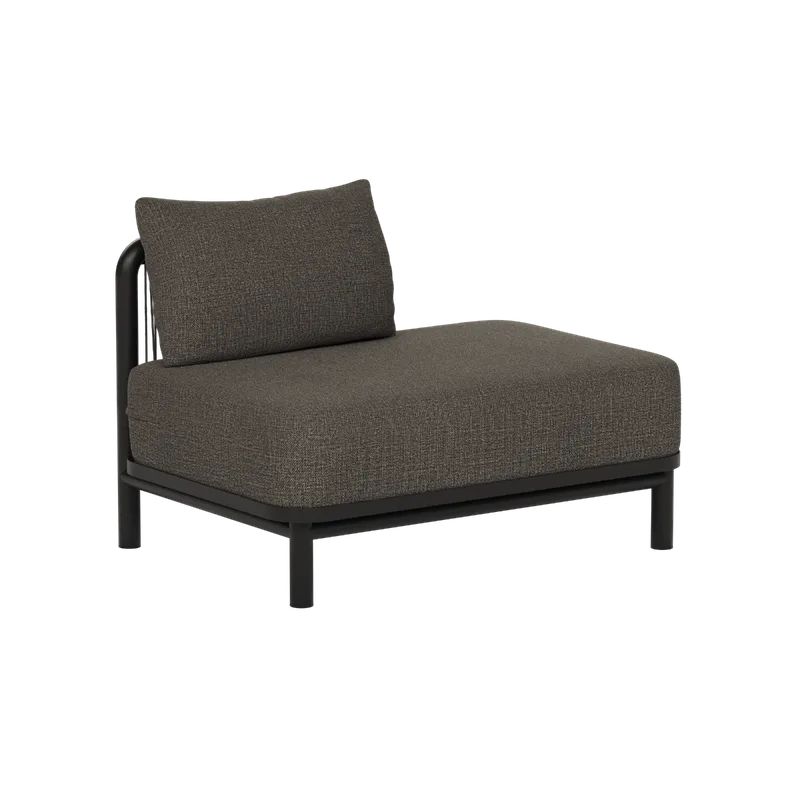 Kirra Lounge Sofa - Open end left van SACKit in Kirra Noir – productfoto
