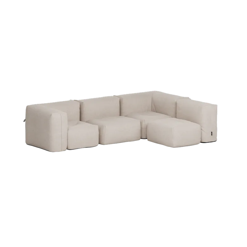 Soft Sofa Outdoor - 4 Seater Corner Sofa by SACKit in Kirra Sand – product photo