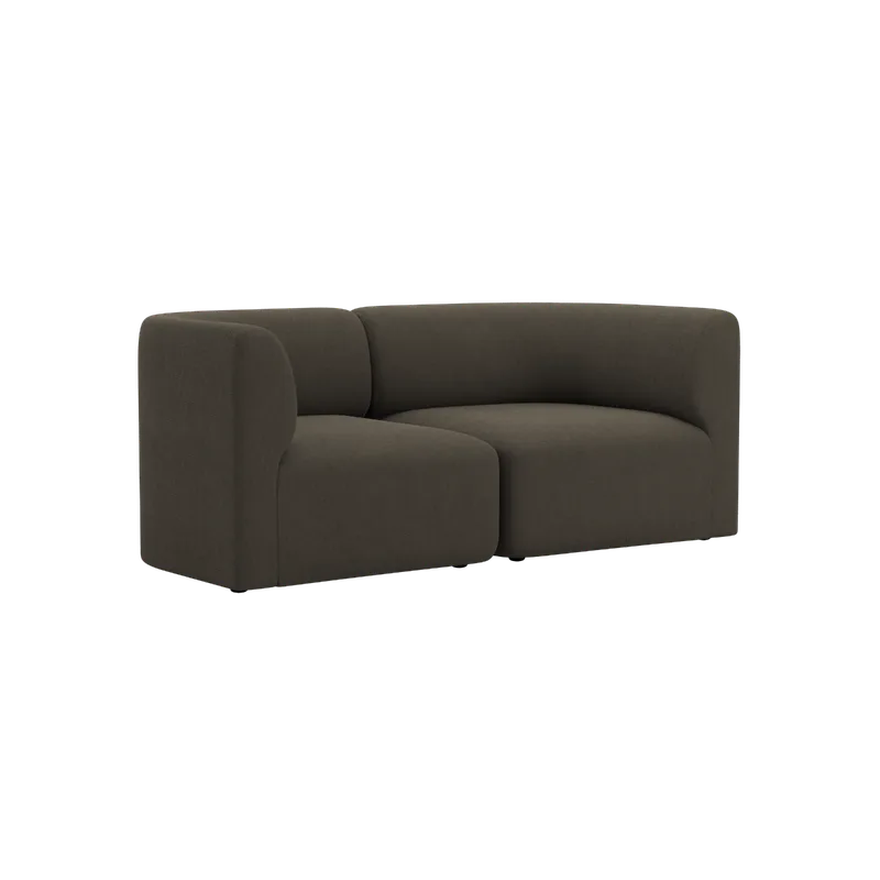 Fjord Sofa - 2 seater by SACKit in Sealife Brown – product photo