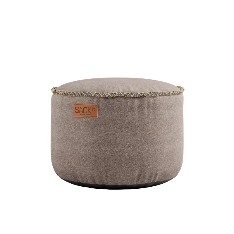 Canvas Pouf 2 Pack van SACKit in Canvas Sand – productfoto 3 van 3