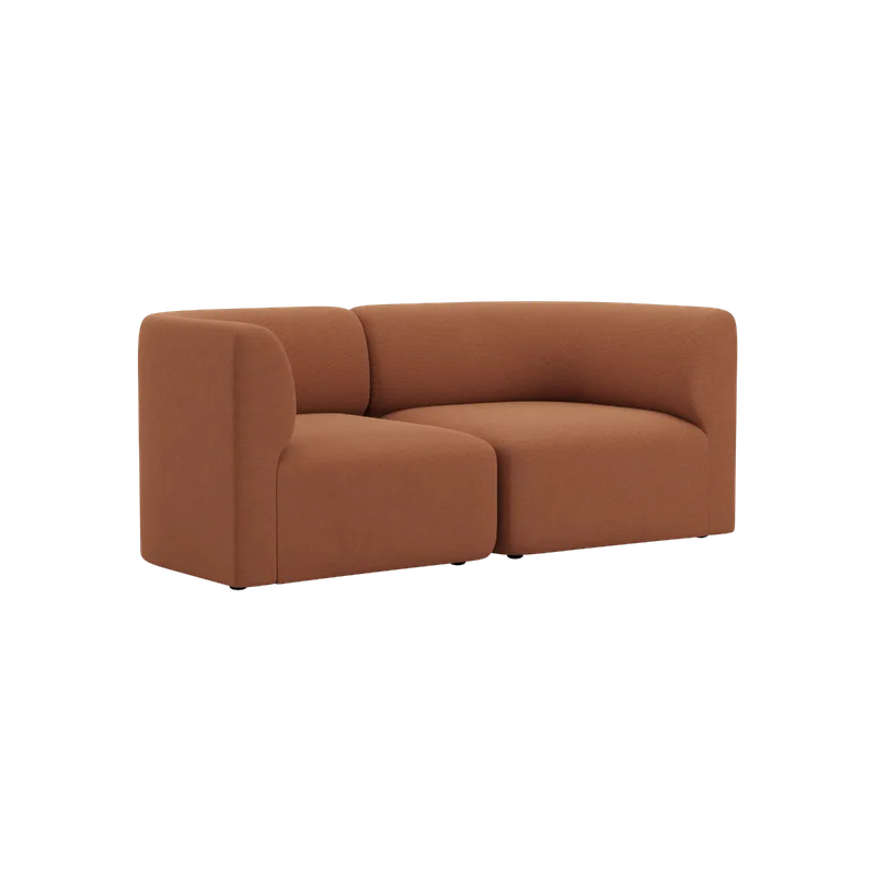 Fjord Sofa - 2 seater van SACKit in Cosmo Terracotta – productfoto