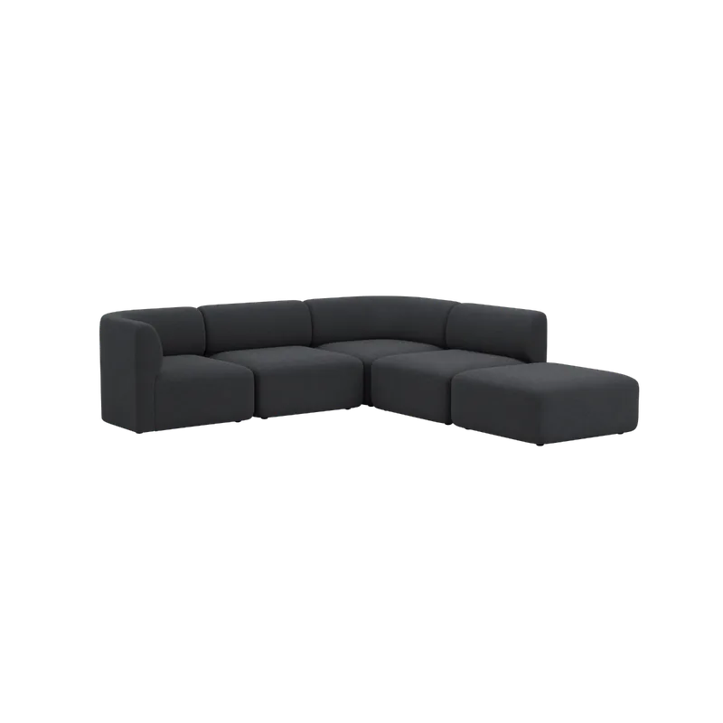 Fjord Sofa - Corner Sofa w/ open end by SACKit in Cosmo Slate – product photo