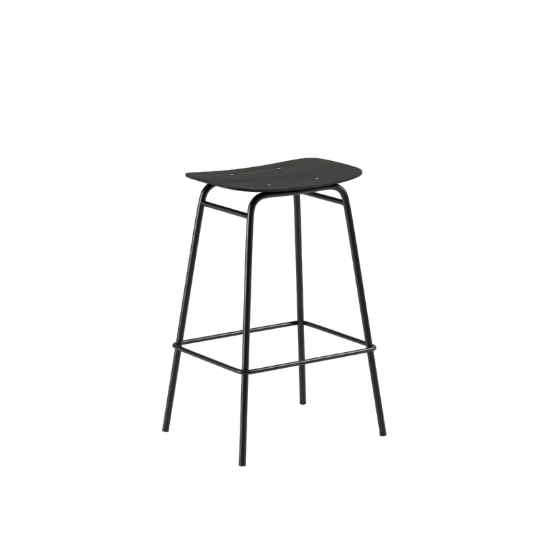 Frame Bar Stool - Wood by SACKit in 73 cm, Black Stained Oak – product photo