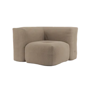 Soft Sofa Indoor - Corner by SACKit in Teddy Beige – product photo 1 of 6