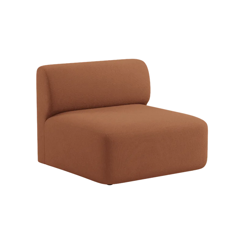 Fjord Sofa - Seat Section van SACKit in Cosmo Terracotta – productfoto