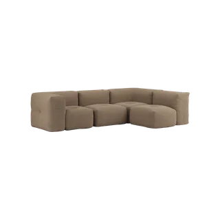 Soft Sofa Indoor - 4 Seater Corner Sofa by SACKit in Teddy Brown – product photo 2 of 2