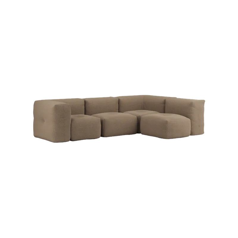 Soft Sofa Indoor - 4 Seater Corner Sofa by SACKit in Teddy Brown – product photo 2 of 2