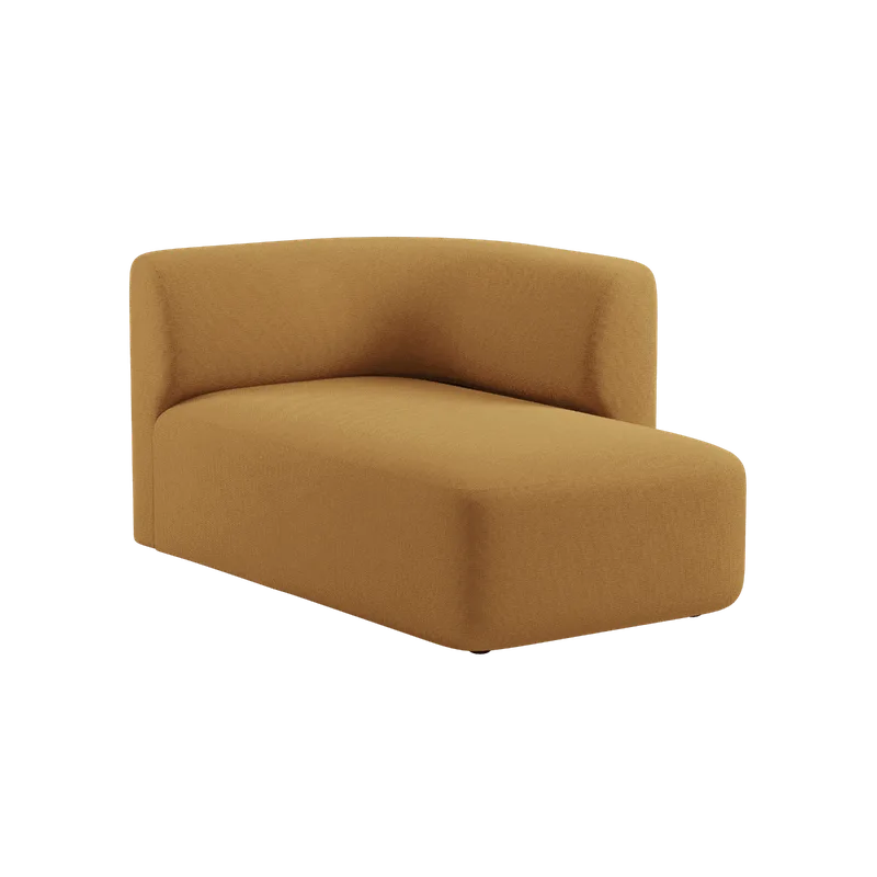 Fjord Sofa - Chaise Right von SACKit in Cosmo Mustard – Produktfoto