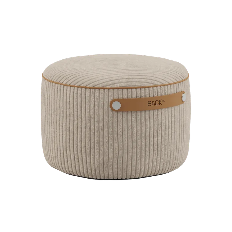 sackit Pouf Indoor by SACKit in Corduroy Beige – product photo