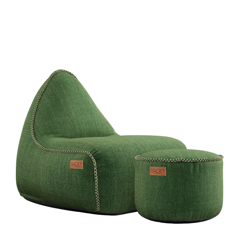 Cobana Lounge Chair & Pouf von SACKit in Cobana Green – Produktfoto