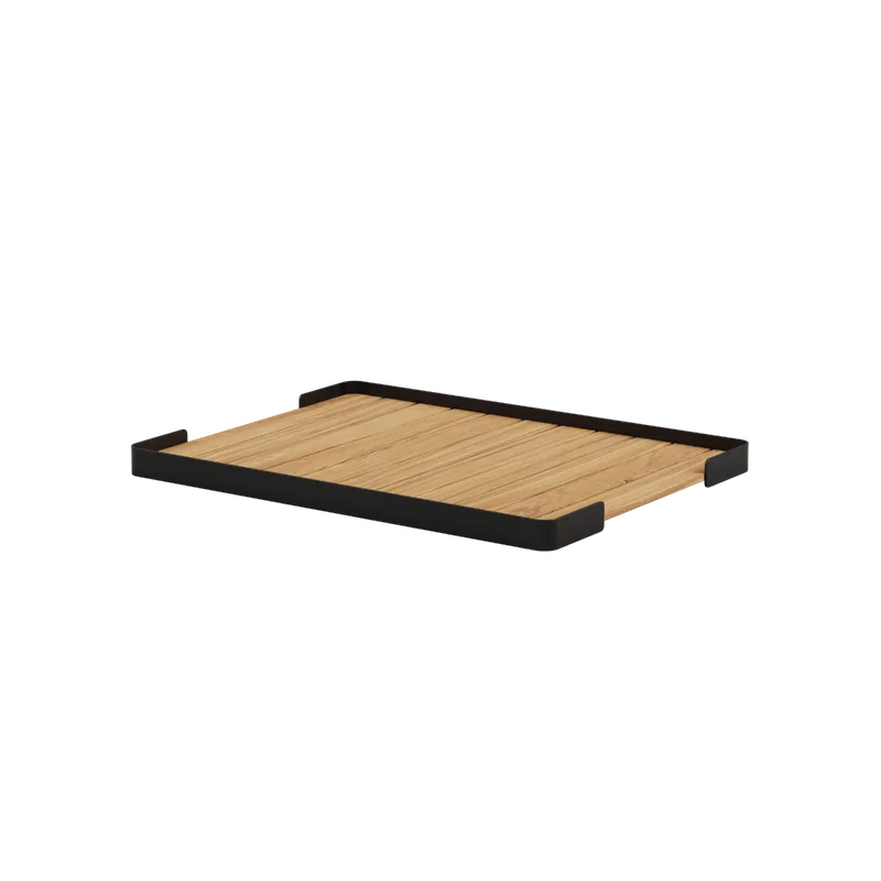 Patio Pouf Tray by SACKit in Black – product photo