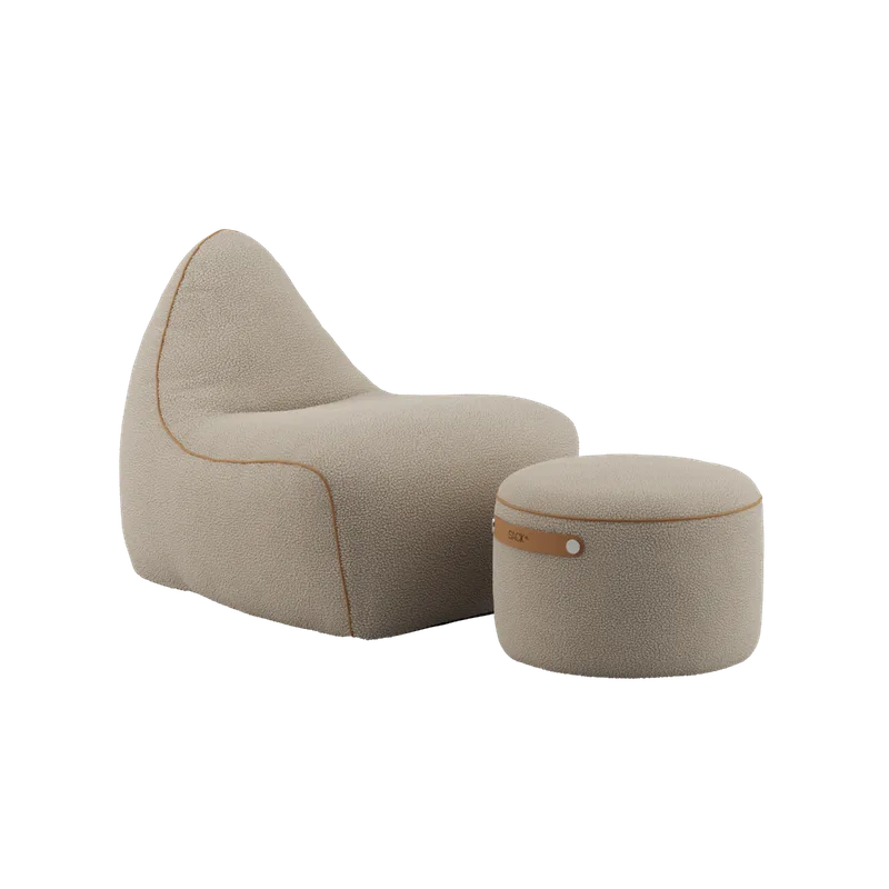 sackit Chair & Pouf Indoor van SACKit in Teddy Beige – productfoto