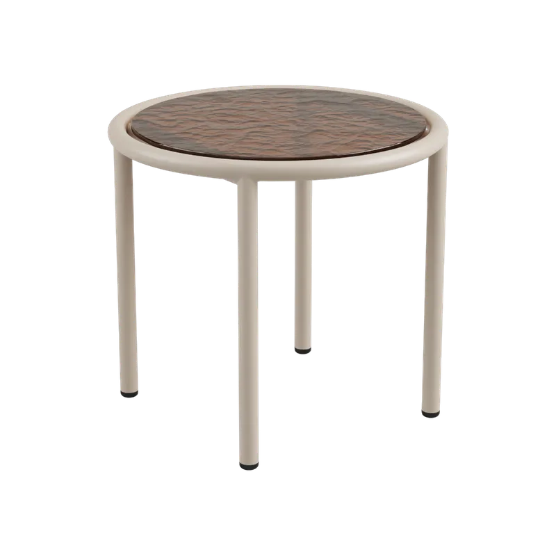 Mollis Side Table Ø50 de SACKit en Taupe – photo du produit