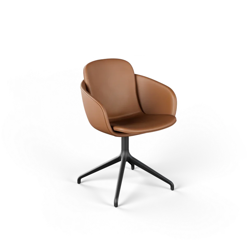 Chair no. One S2 Black Swivel by SACKit in Terra Safari, Without return swivel – product photo