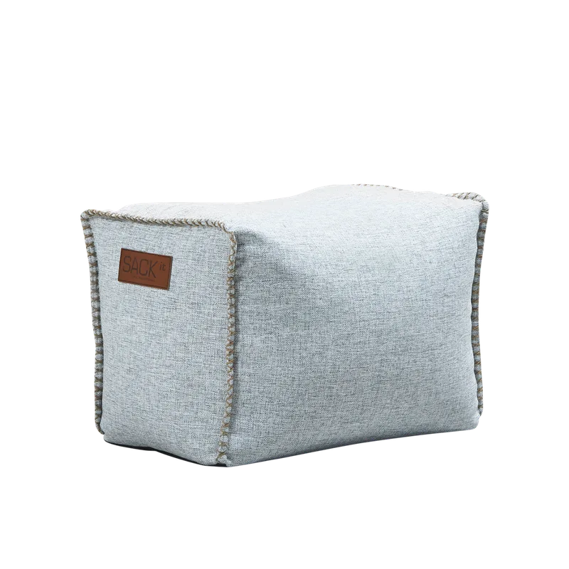 Cobana Square Pouf by SACKit in Cobana White – product photo