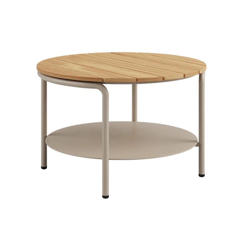 Patio Coffee Table - Ø70 by SACKit in Without Accessory Fit, Taupe – product photo