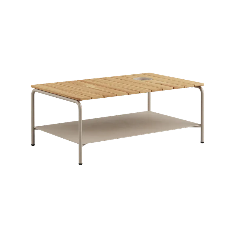Patio Coffee Table - 110x70 by SACKit in Taupe, With Accessory Fit – product photo