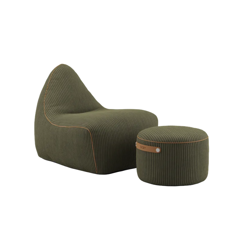 sackit Chair & Pouf Indoor by SACKit in Corduroy Olive – product photo