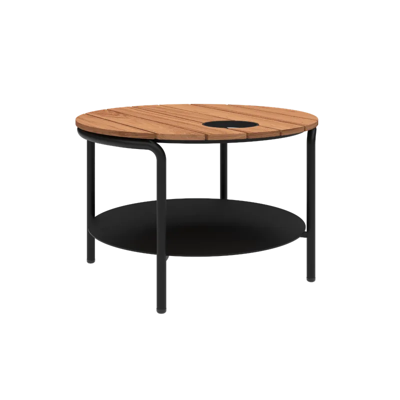 Patio Coffee Table - Ø70 de SACKit en With Accessory Fit, Black – photo du produit
