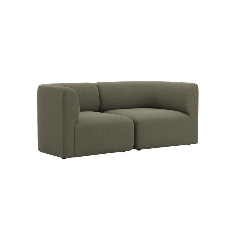Fjord Sofa - 2 seater van SACKit in Cosmo Olive – productfoto