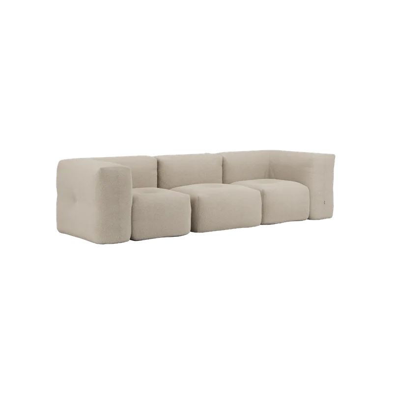 Soft Sofa Indoor - 3 Seater van SACKit in Teddy Beige, Without pouf – productfoto