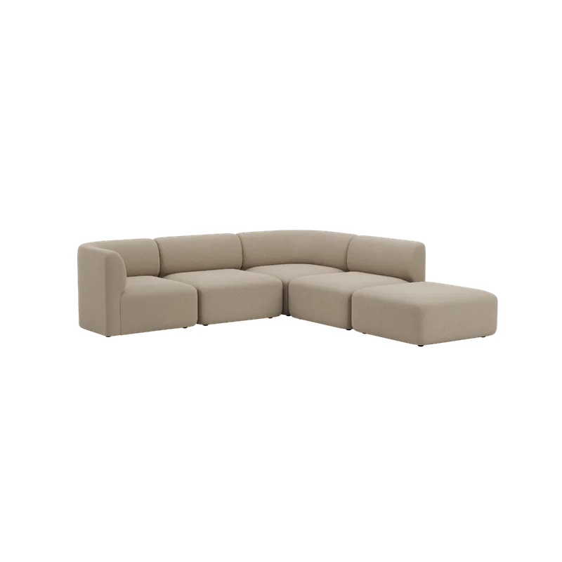 Fjord Sofa - Corner Sofa w/ open end de SACKit en Cosmo Beige – photo du produit