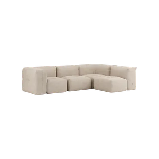 Soft Sofa Indoor - 4 Seater Corner Sofa by SACKit in Corduroy Beige – product photo 2 of 2