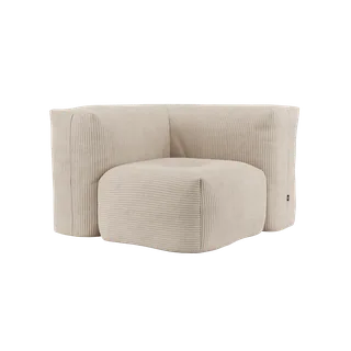 Soft Sofa Indoor - Corner by SACKit in Teddy Beige – product photo 2 of 6